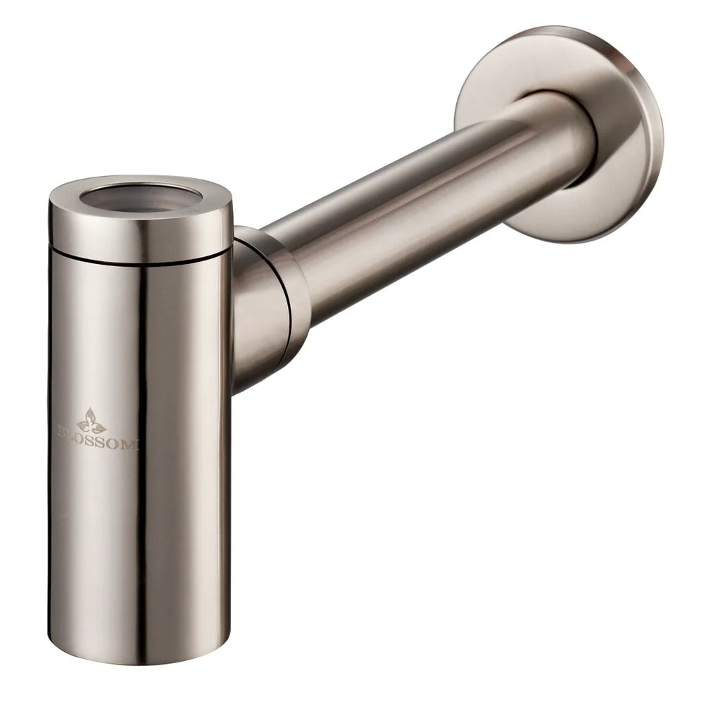 Blossom Round Bottle Trap - Brushed Nickel BA02 003 02