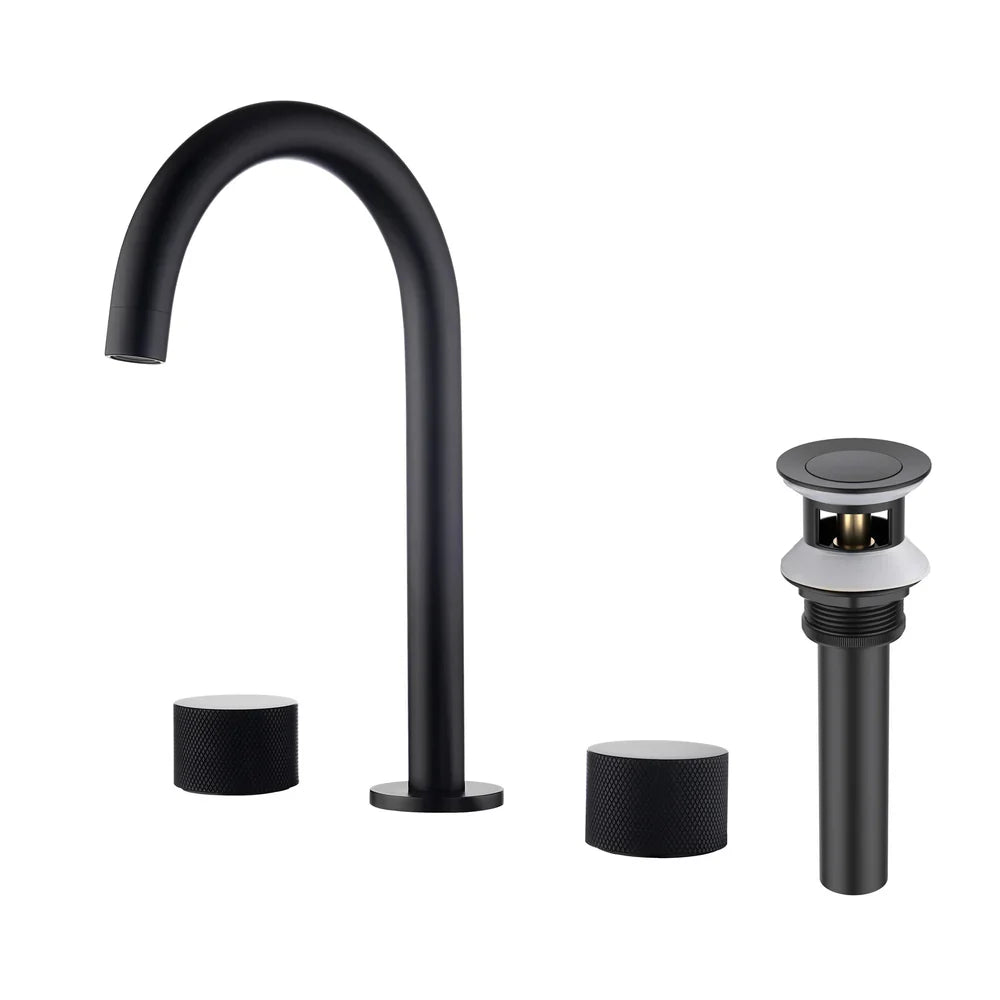 Blossom Widespread Sink Faucet - Matte Black CBF1026MB