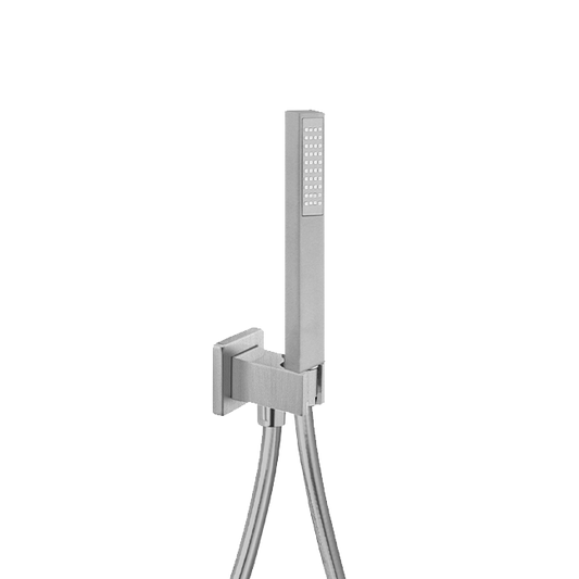 Latoscana Quadro Wall-Mounted Brass Handshower Kit - Matte Black - QUBL440