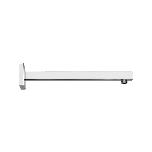 Latoscana 12 Inch Square Wall-Mounted Brass Shower Arm in Polished Chrome - SQCR74512