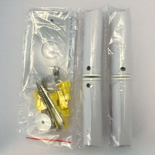 Amba AJ-BPXS-W Amba Jeeves Bracket Pack Extra Short in White - AJ-BPXS-W