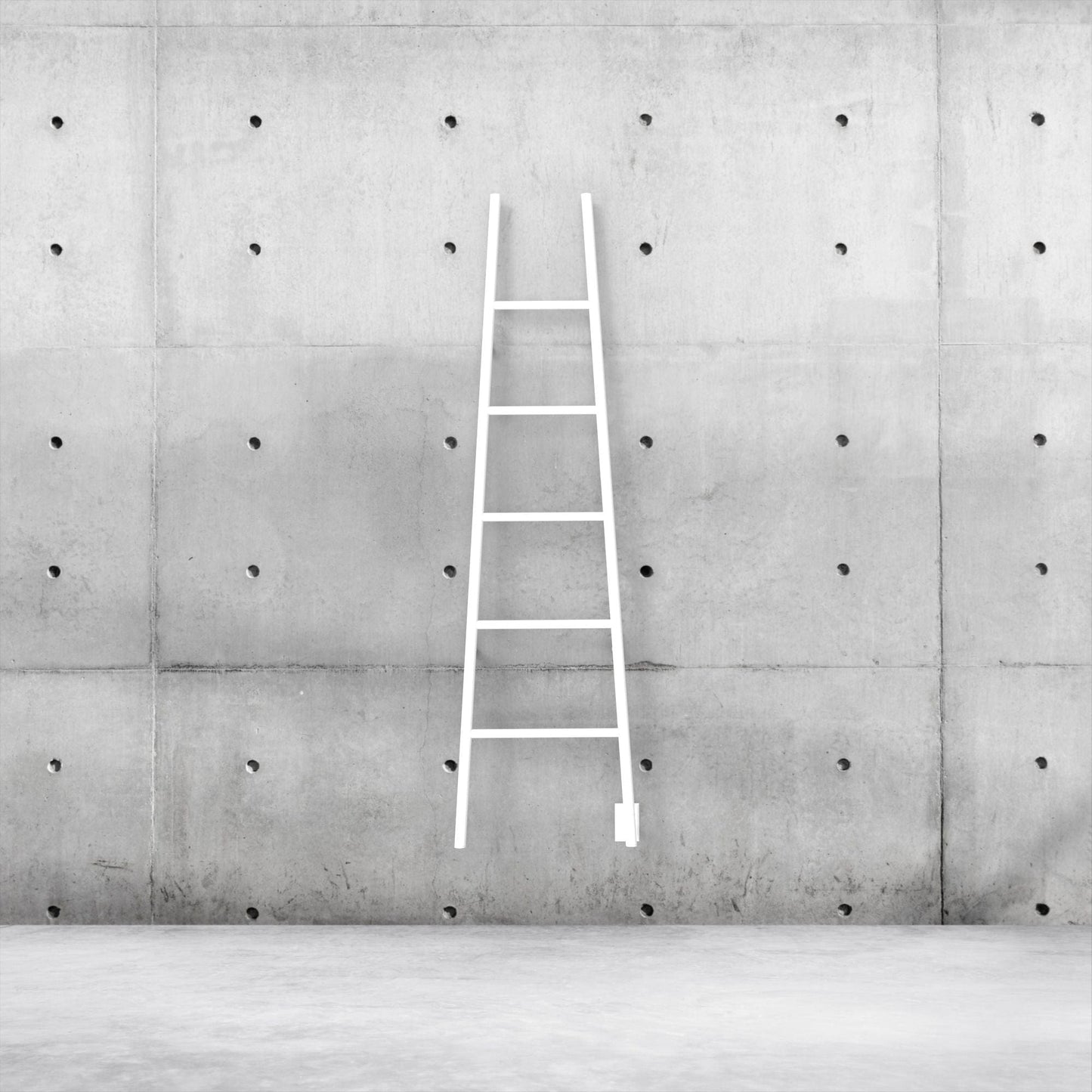 Amba ASW Amba Jeeves Model A Ladder 5 Bar Hardwired Drying Rack in White - ASW