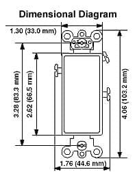 Amba ATW-S-W Amba Pilot Light Switch - White - ATW-S-W