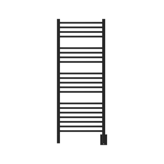 Amba DCMB Amba Jeeves Model D Curved 20 Bar Hardwired Towel Warmer in Matte Black - DCMB