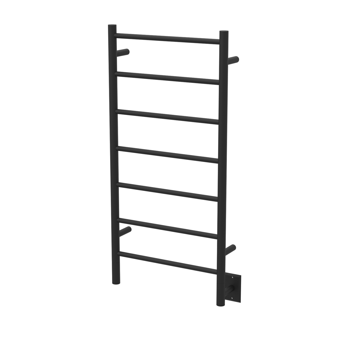 Amba FSMB Amba Jeeves Model F Straight 7 Bar Hardwired Drying Rack in Matte Black - FSMB