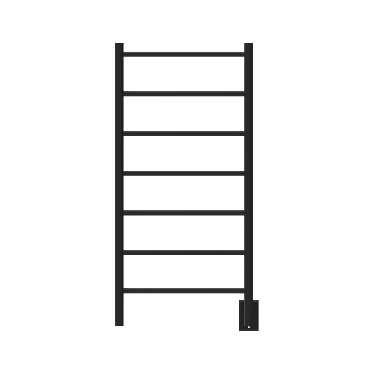 Amba FSMB Amba Jeeves Model F Straight 7 Bar Hardwired Drying Rack in Matte Black - FSMB