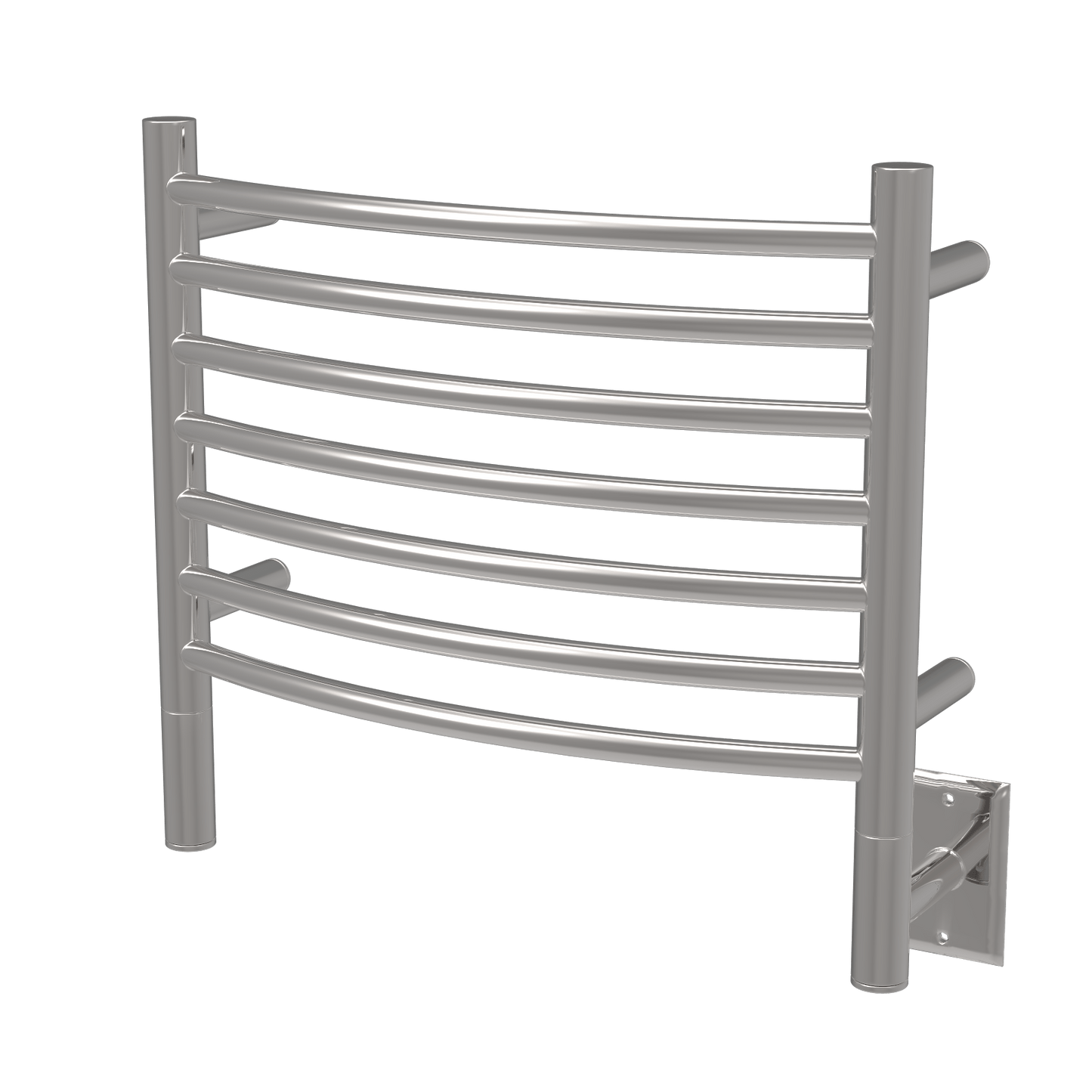 Amba HCP Amba Jeeves Model H Curved 7 Bar Hardwired Towel Warmer in Polished - HCP