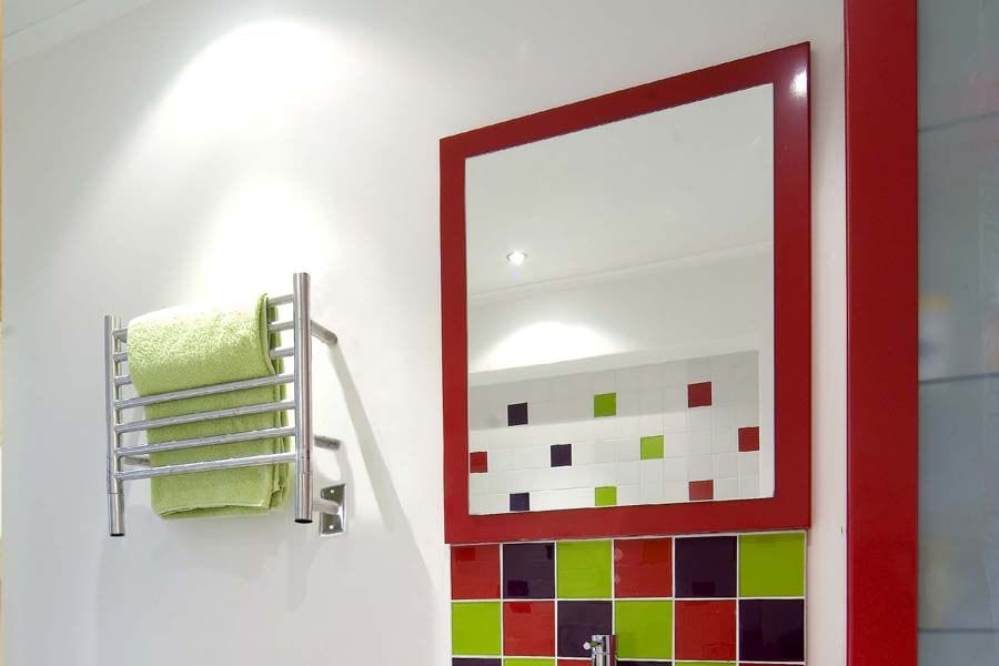 Amba HSB Amba Jeeves Model H Straight 7 Bar Hardwired Towel Warmer in Brushed - HSB