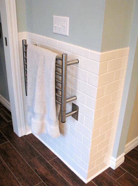Amba HSB Amba Jeeves Model H Straight 7 Bar Hardwired Towel Warmer in Brushed - HSB