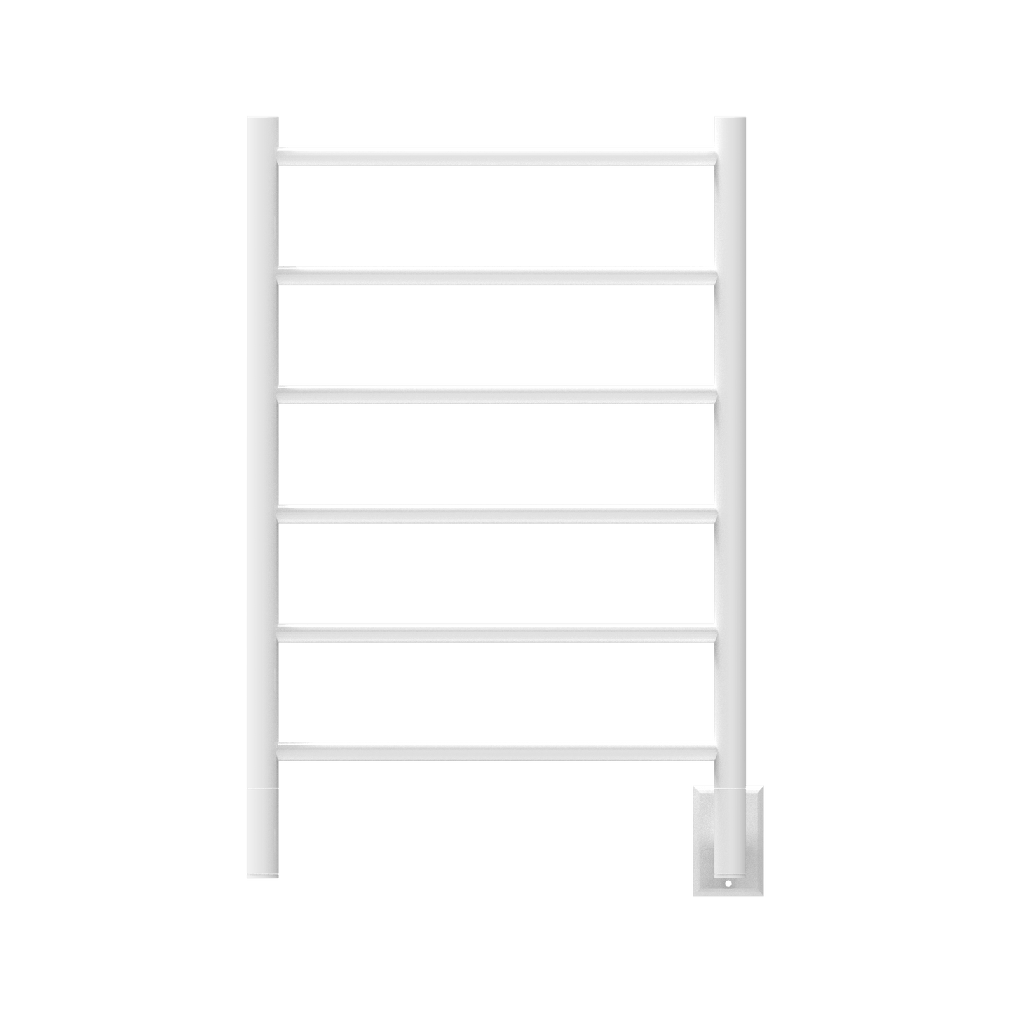 Amba JSW Amba Jeeves Model J Straight 6 Bar Hardwired Drying Rack in White - JSW