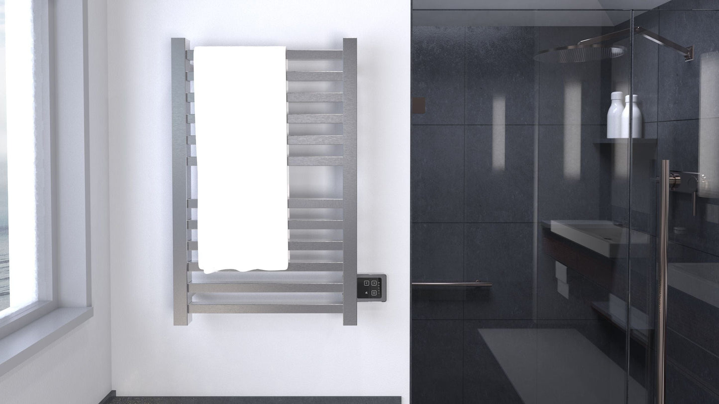 Amba Q2132B.2 Amba Quadro Q2132 Hardwired Towel Warmer in Brushed - Q2132B.2