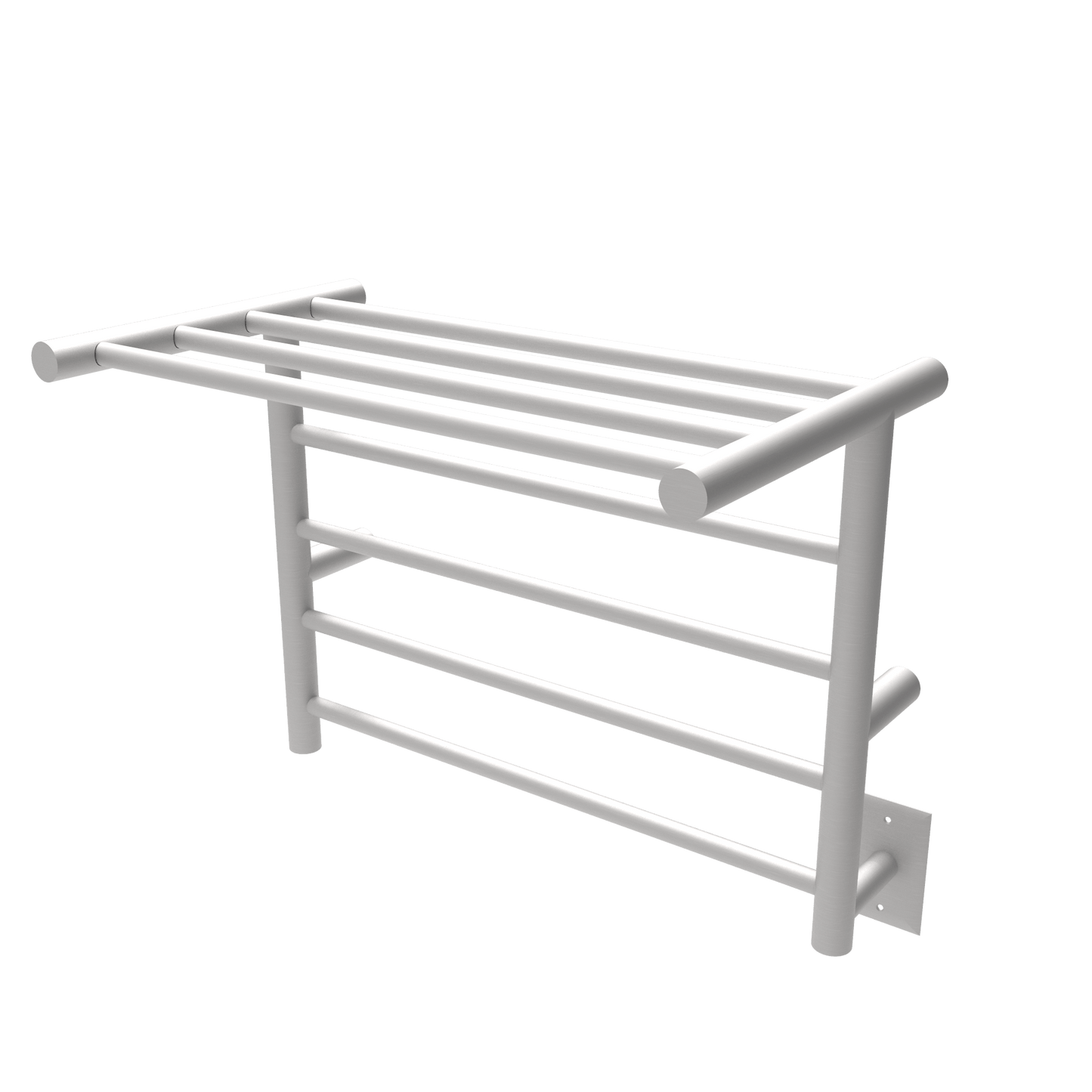 Amba RSH-B Amba Radiant Shelf Hardwired + Plug-in Combo 8 Bar Towel Warmer in Brushed - RSH-B