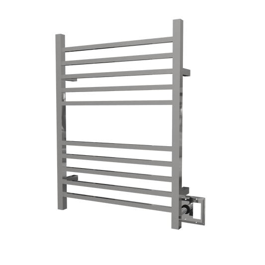 Amba RSWH-P Amba Radiant Square Hardwired + Plug-in Combo 10 Bar Towel Warmer in Polished - RSWH-P