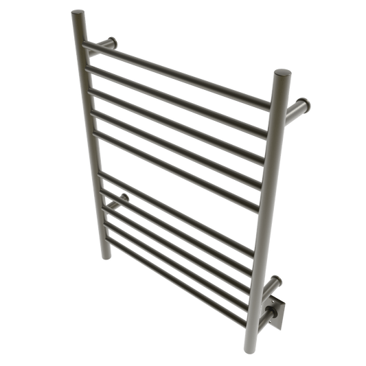 Amba RWH-SBB Amba Radiant Hardwired + Plug-in Combo Straight 10 Bar Towel Warmer in Brushed Bronze - RWH-SBB