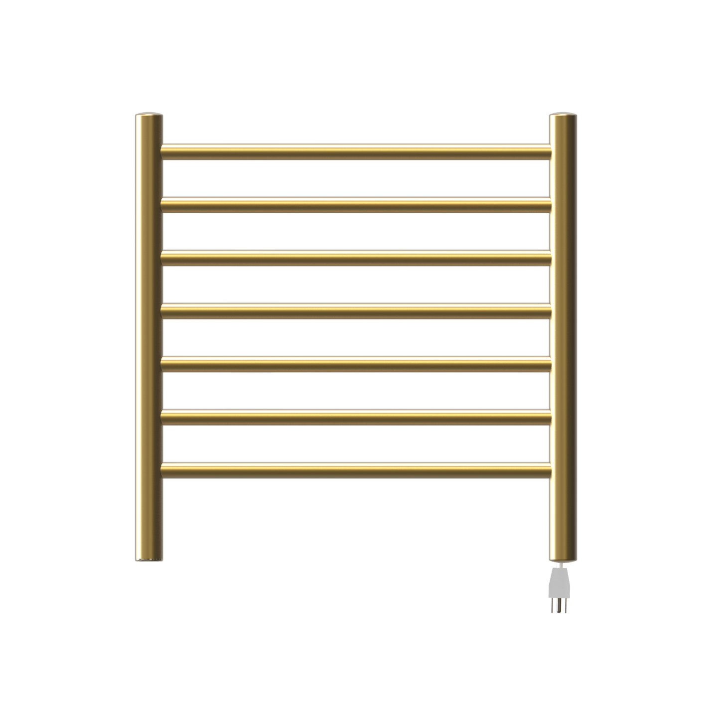 Amba RWHS-SSB Amba Radiant Small Hardwired + Plug-in Combo 7 Bar Towel Warmer in Satin Brass - RWHS-SSB