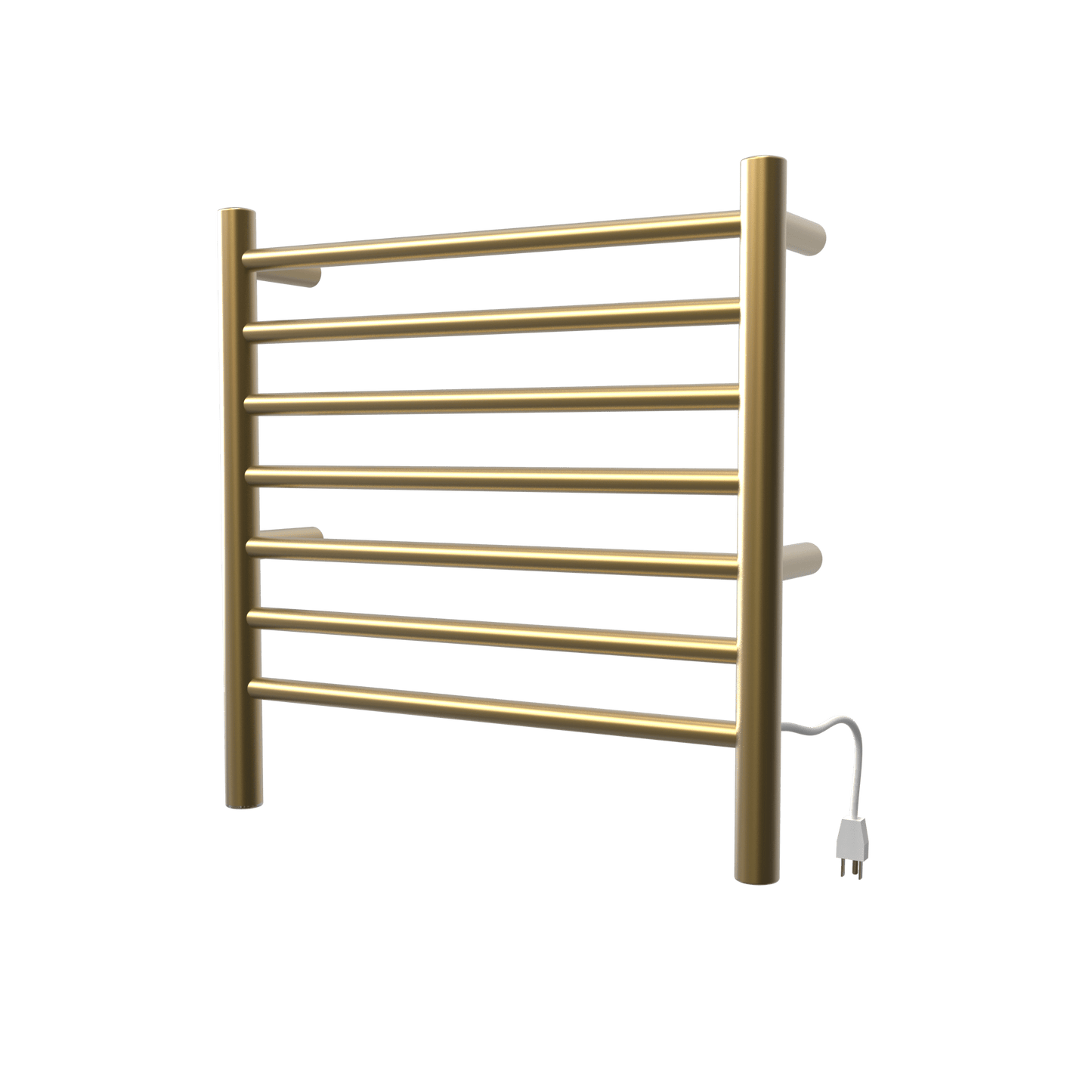 Amba RWHS-SSB Amba Radiant Small Hardwired + Plug-in Combo 7 Bar Towel Warmer in Satin Brass - RWHS-SSB