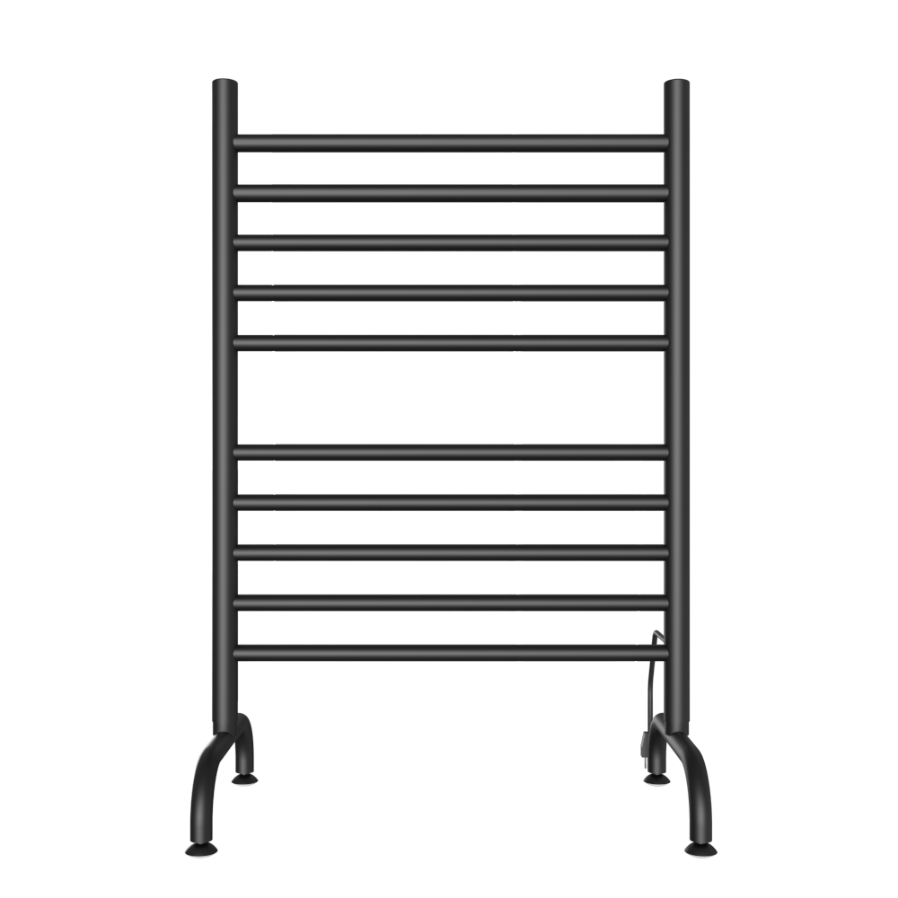 Amba SAFSMB-24 Amba Solo 24" Freestanding 10 Bar Towel Warmer in Matte Black - SAFSMB-24