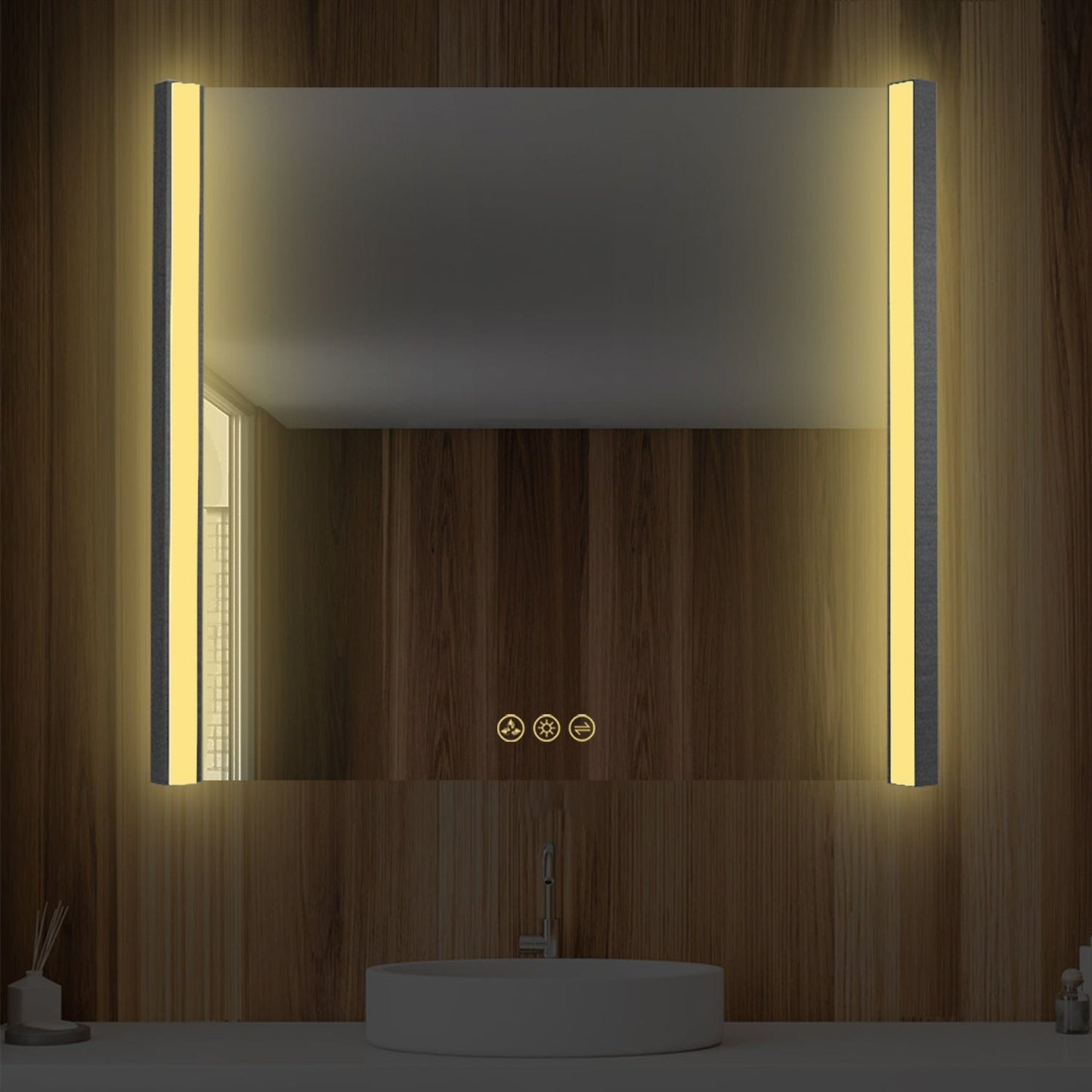 Blossom LED M5 3632 MB Blossom Binary 36″ LED Mirror - Matte Black LED M5 3632 MB