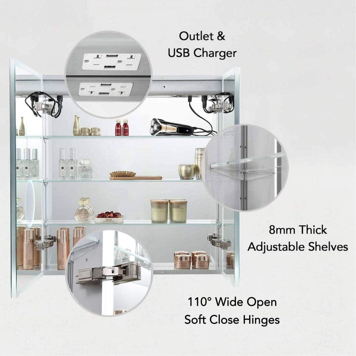 Blossom MCL3 3032 Blossom Sirius - 30" LED Medicine Cabinet MCL3 3032