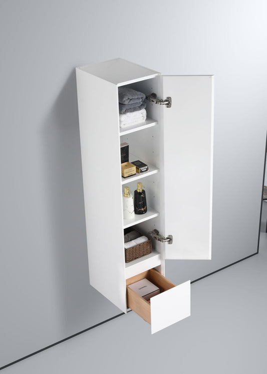 Blossom S8036 12 01 R Blossom Assisi 12″ Side Cabinet (Right) - Glossy White S8036 12 01 R