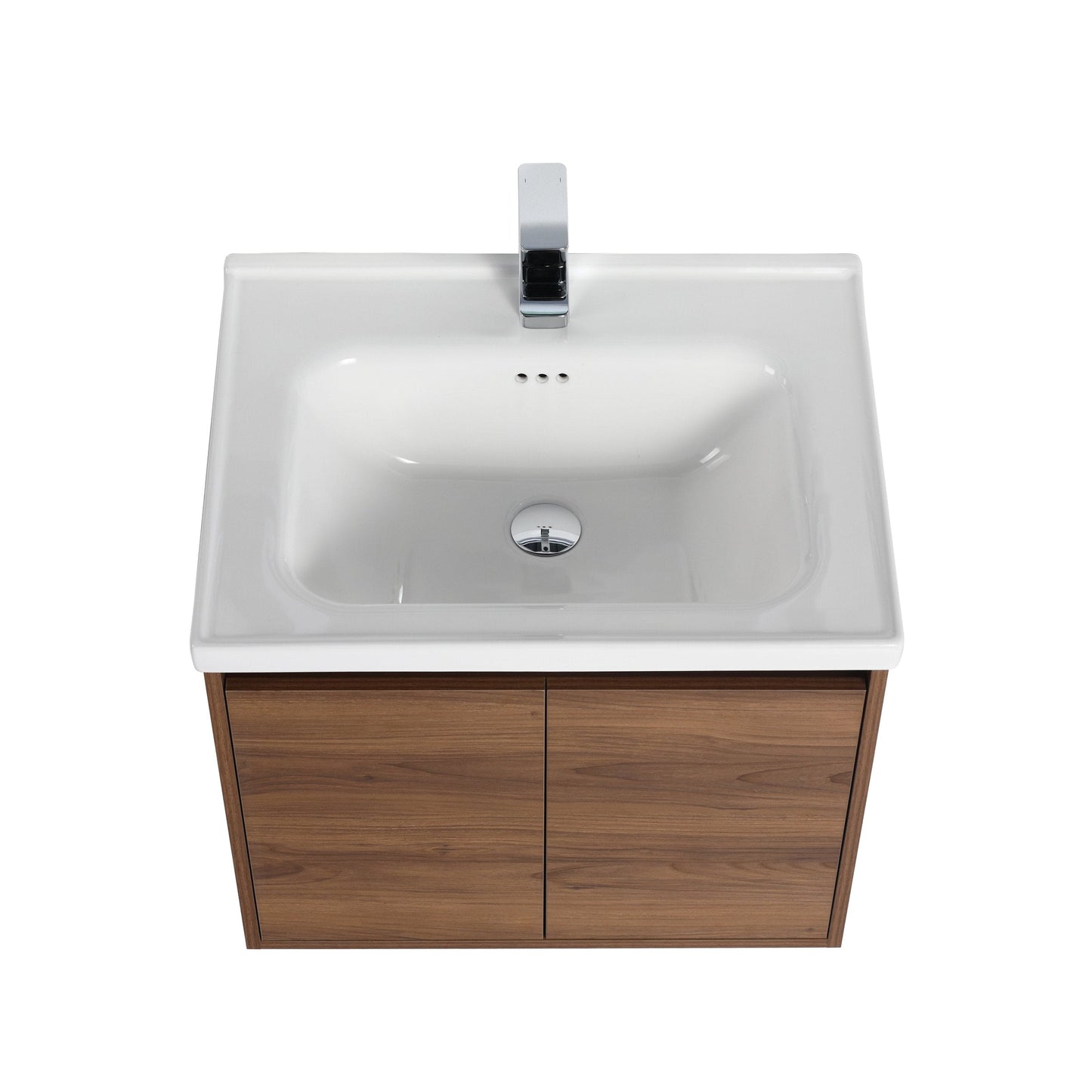 Blossom V8035 24 11 C Blossom Bern 24″ Vanity With Ceramic Basin - Brown Walnut V8035 24 11 C