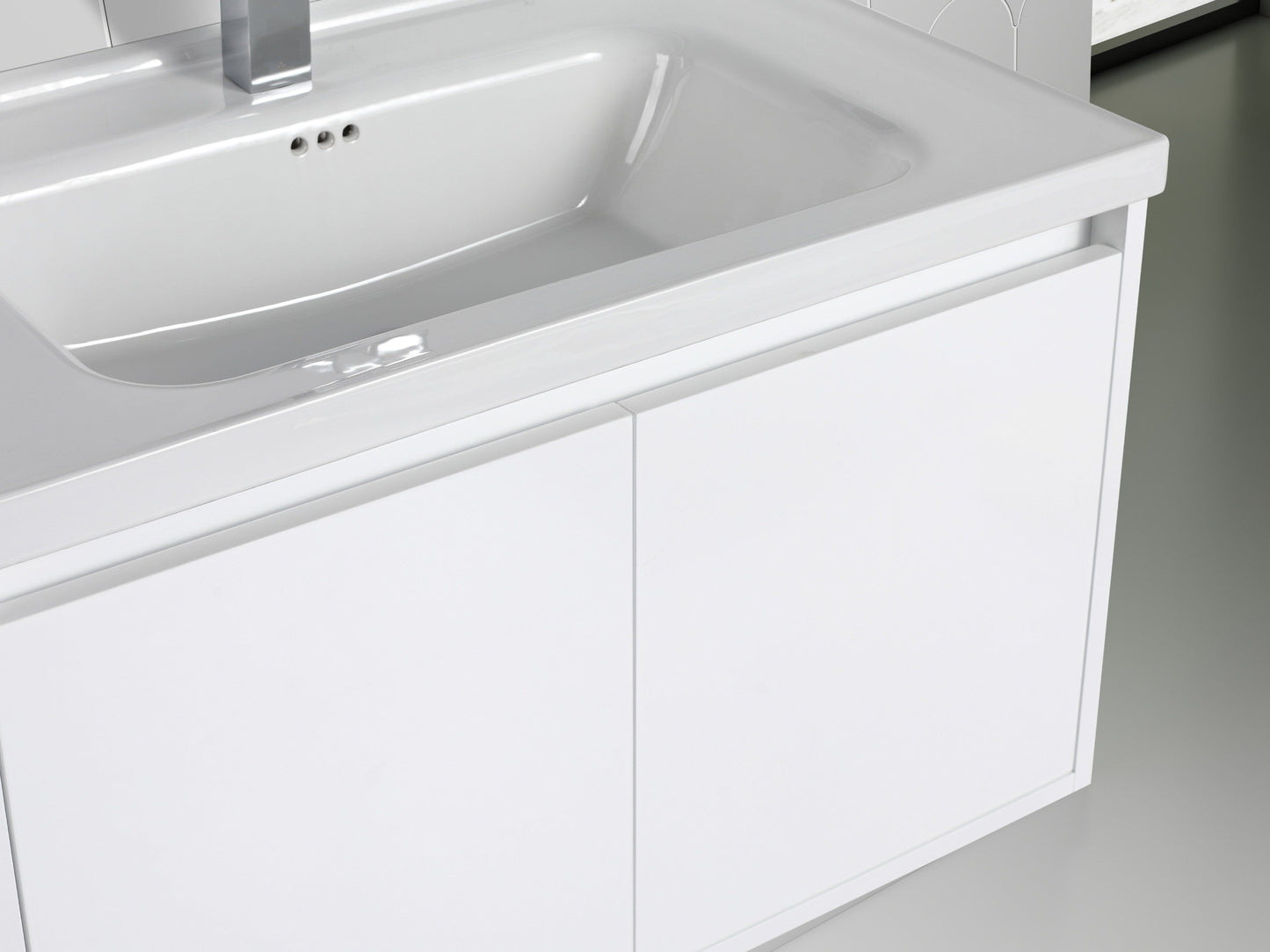 Blossom V8035 32 01 C Blossom Bern 32″ Vanity With Ceramic Basin - Glossy White V8035 32 01 C