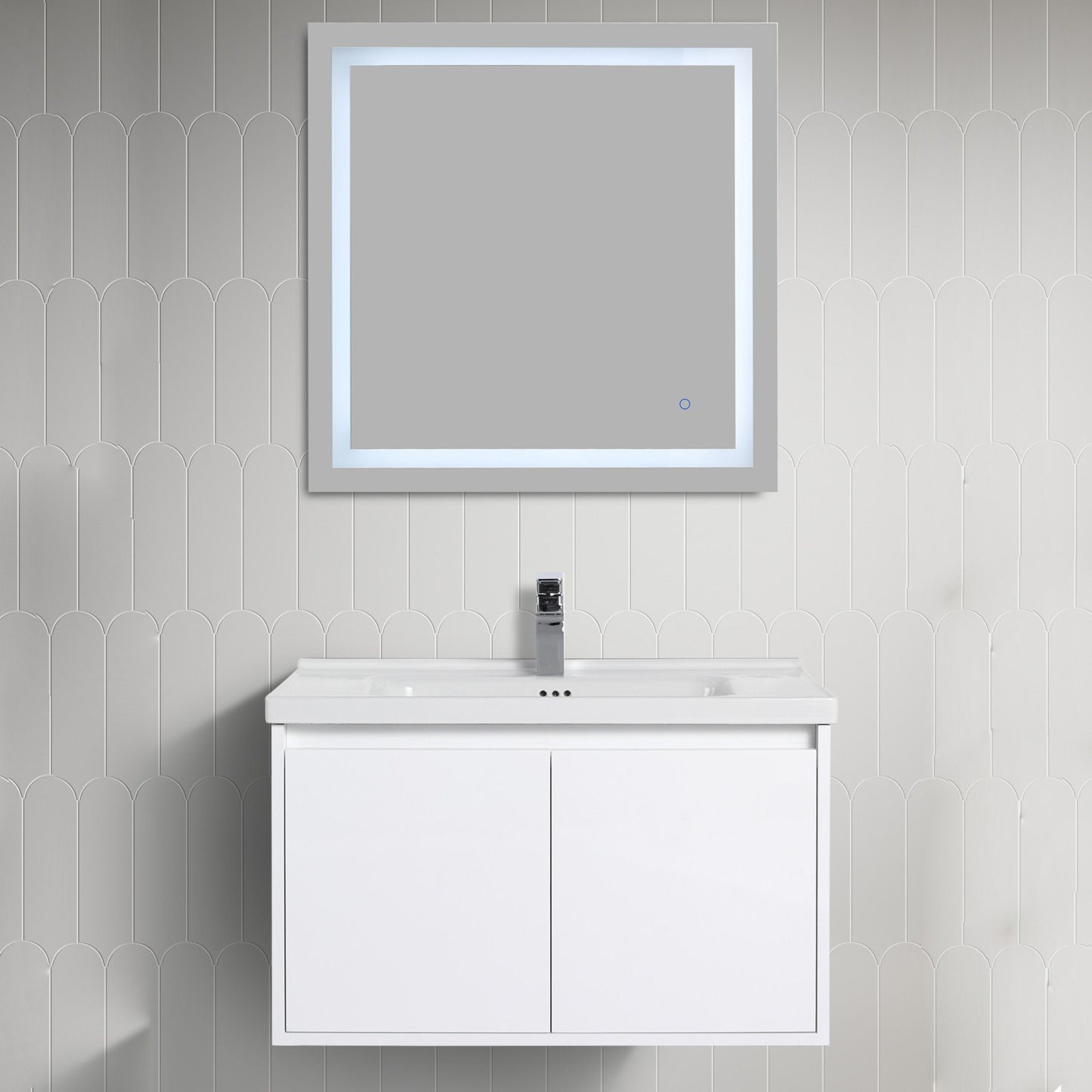 Blossom V8035 32 01 C Blossom Bern 32″ Vanity With Ceramic Basin - Glossy White V8035 32 01 C