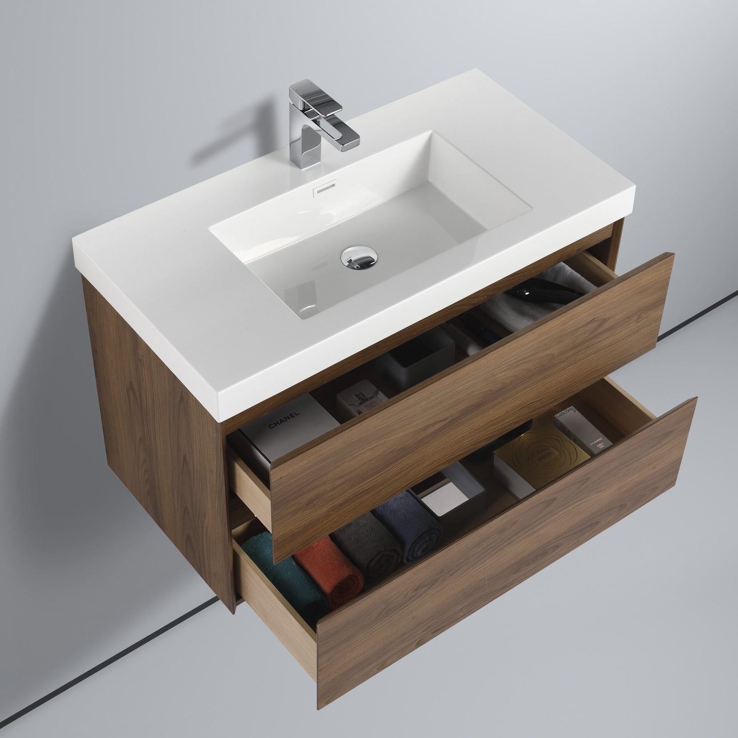 Blossom V8036 36 11 Blossom Assisi 36″ Vanity - Brown Walnut V8036 36 11