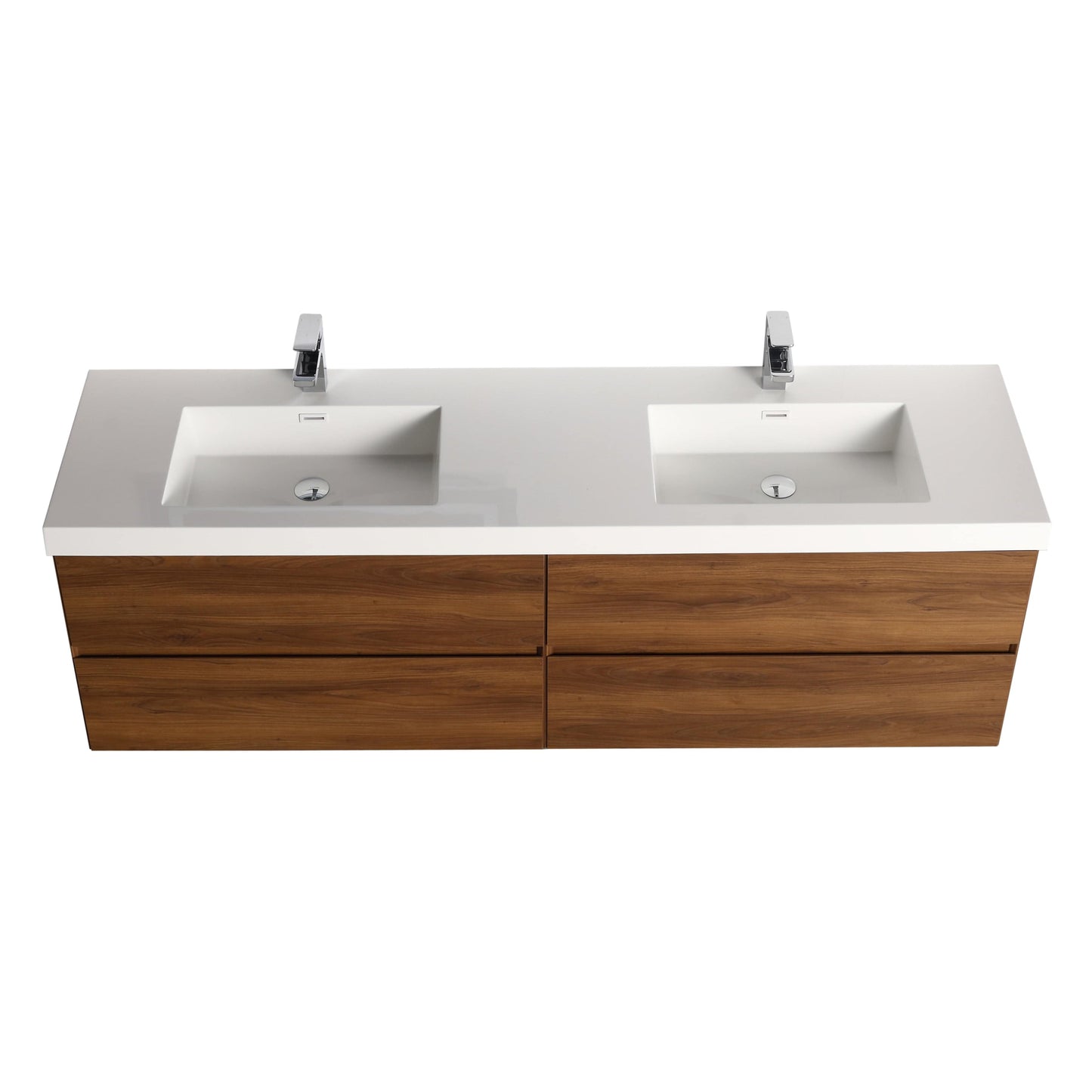 Blossom V8036 72 11 Blossom Assisi 72″ Vanity Double Sink - Brown Walnut V8036 72 11