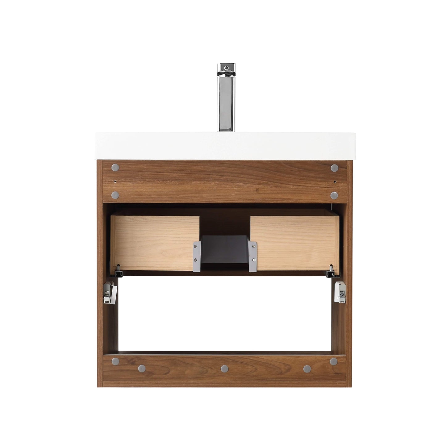 Blossom V8037 24 11 Blossom Bergen 24″ Vanity (Dual LED Illuminated) - Brown Walnut V8037 24 11