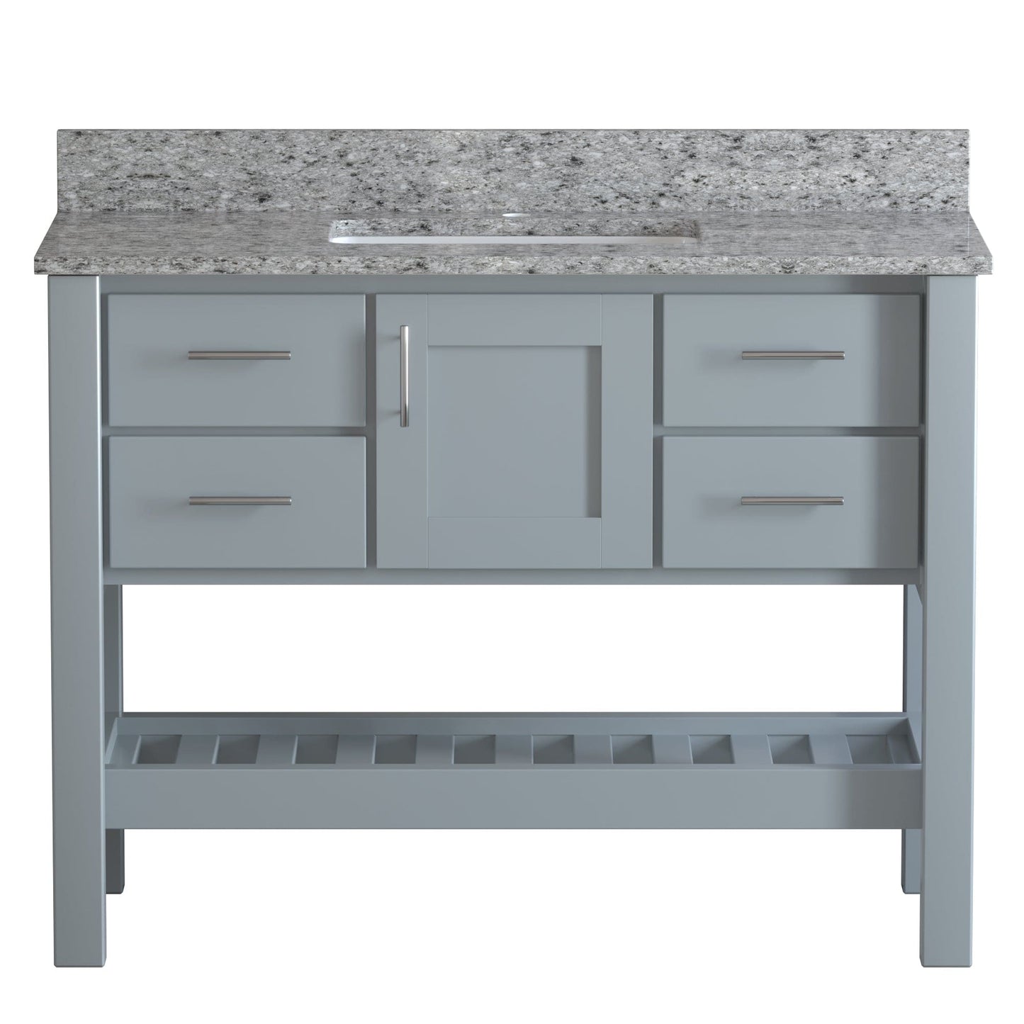 Cambridge Plumbing P48G-PEPPER USA Patriot 48" Gray Bathroom Vanity - Pepper Counter (P48G-PEPPER)