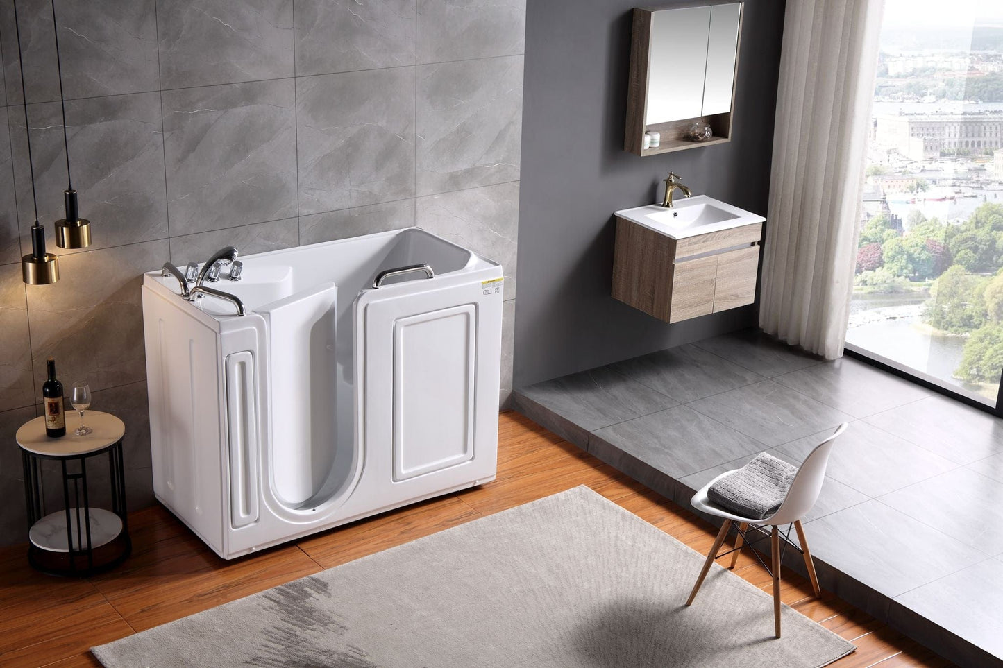 Empava EMPV-53WIT373 Empava - 53WIT373 53 in. Walk-in Soaking Bathtub