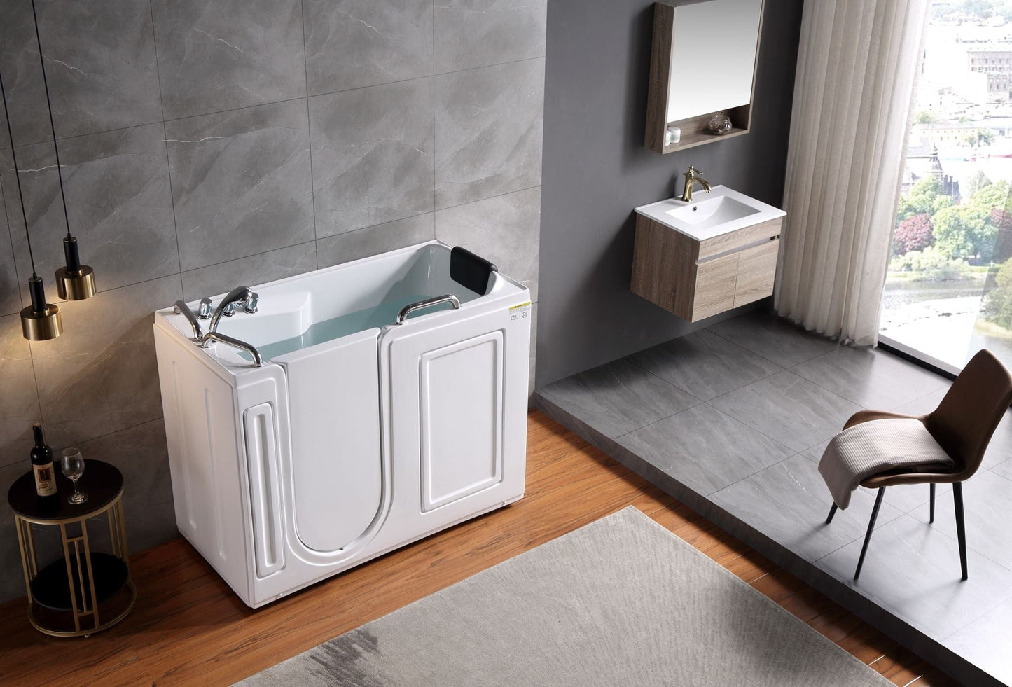 Empava EMPV-53WIT373 Empava - 53WIT373 53 in. Walk-in Soaking Bathtub