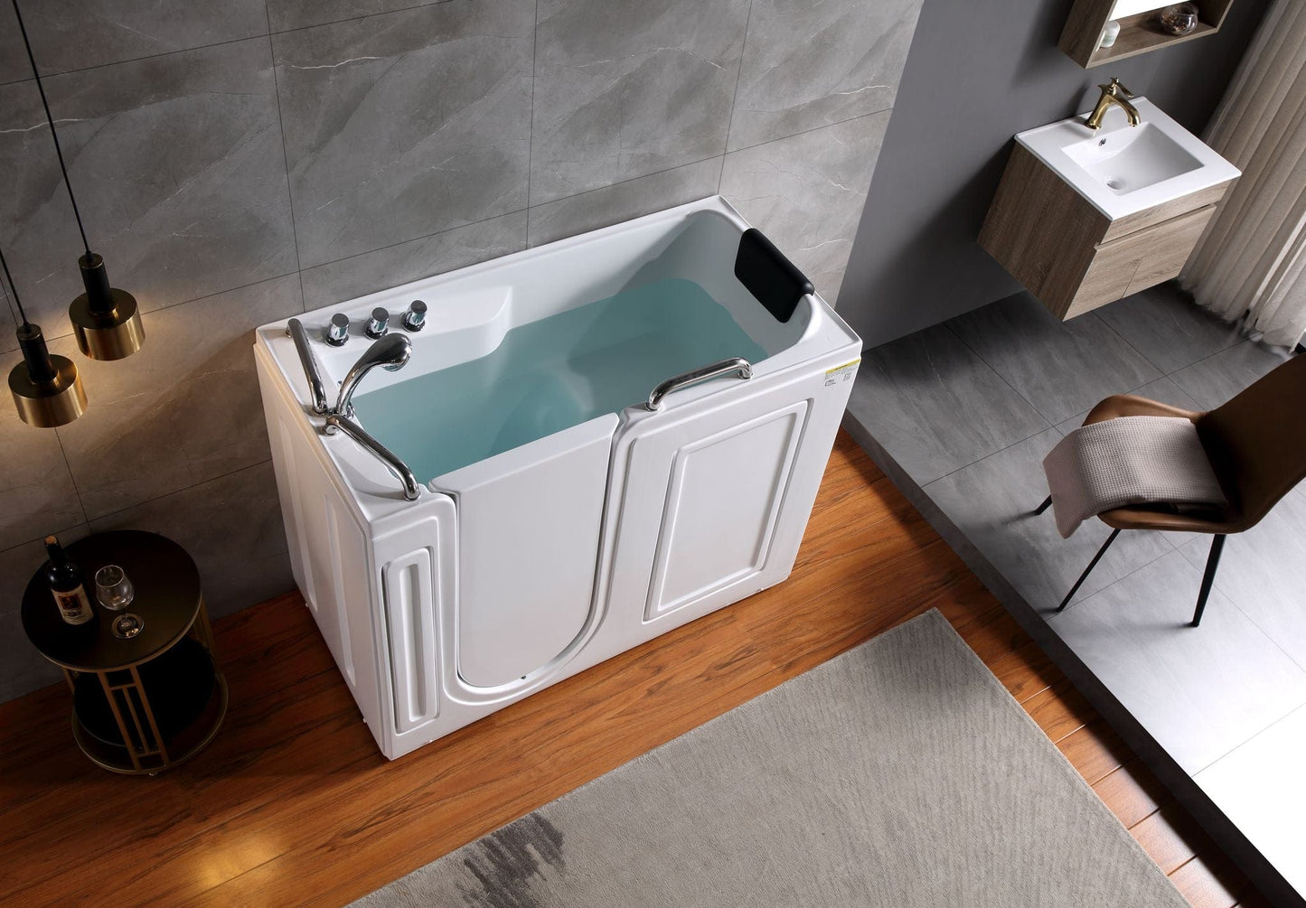 Empava EMPV-53WIT373 Empava - 53WIT373 53 in. Walk-in Soaking Bathtub