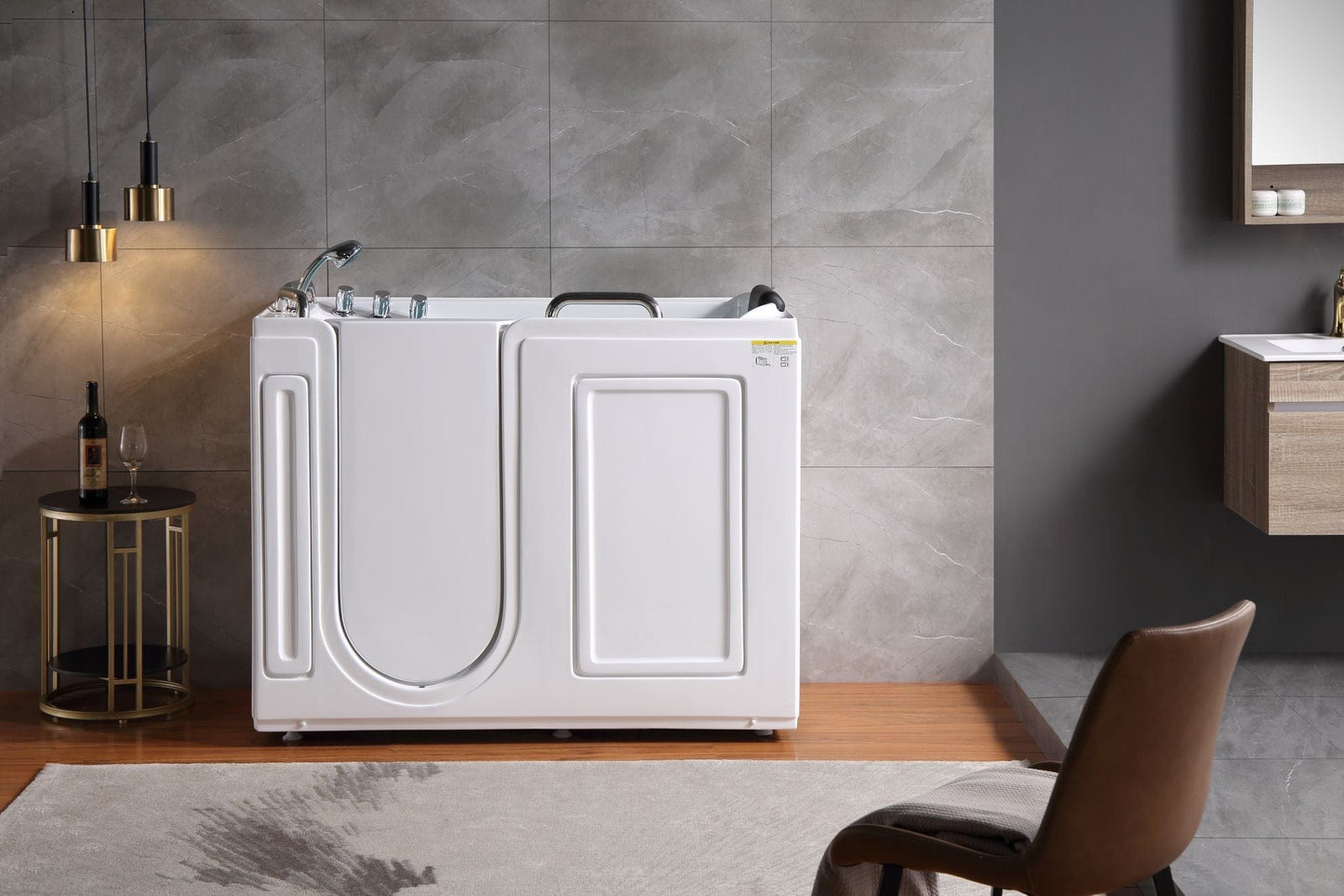 Empava EMPV-53WIT373 Empava - 53WIT373 53 in. Walk-in Soaking Bathtub