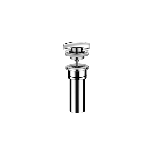 Latoscana SQCR945 LaToscana SQCR945 Square Push Down Pop-Up Drain in Polished Chrome