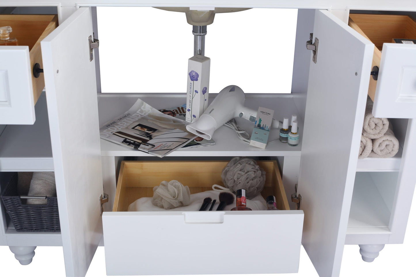 Laviva 313613-48W Laviva Odyssey 48" White Bathroom Vanity Cabinet 313613-48W
