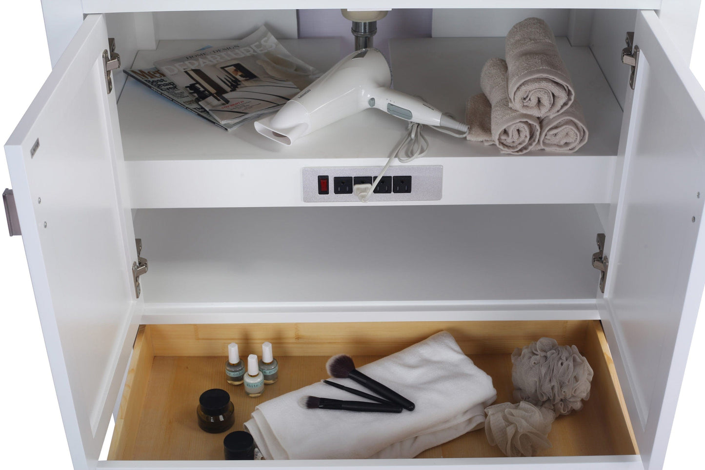 Laviva 313ANG-36W Laviva Wilson 36" White Bathroom Vanity Cabinet 313ANG-36W