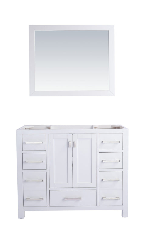 Laviva 313ANG-42W Laviva Wilson 42" White Bathroom Vanity Cabinet 313ANG-42W