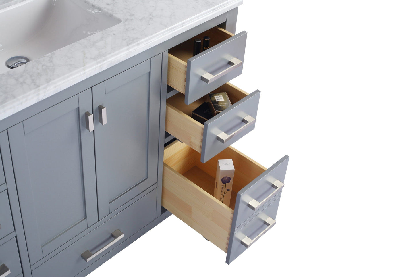Laviva 313ANG-48G Laviva Wilson 48" Gray Bathroom Vanity Cabinet 313ANG-48G