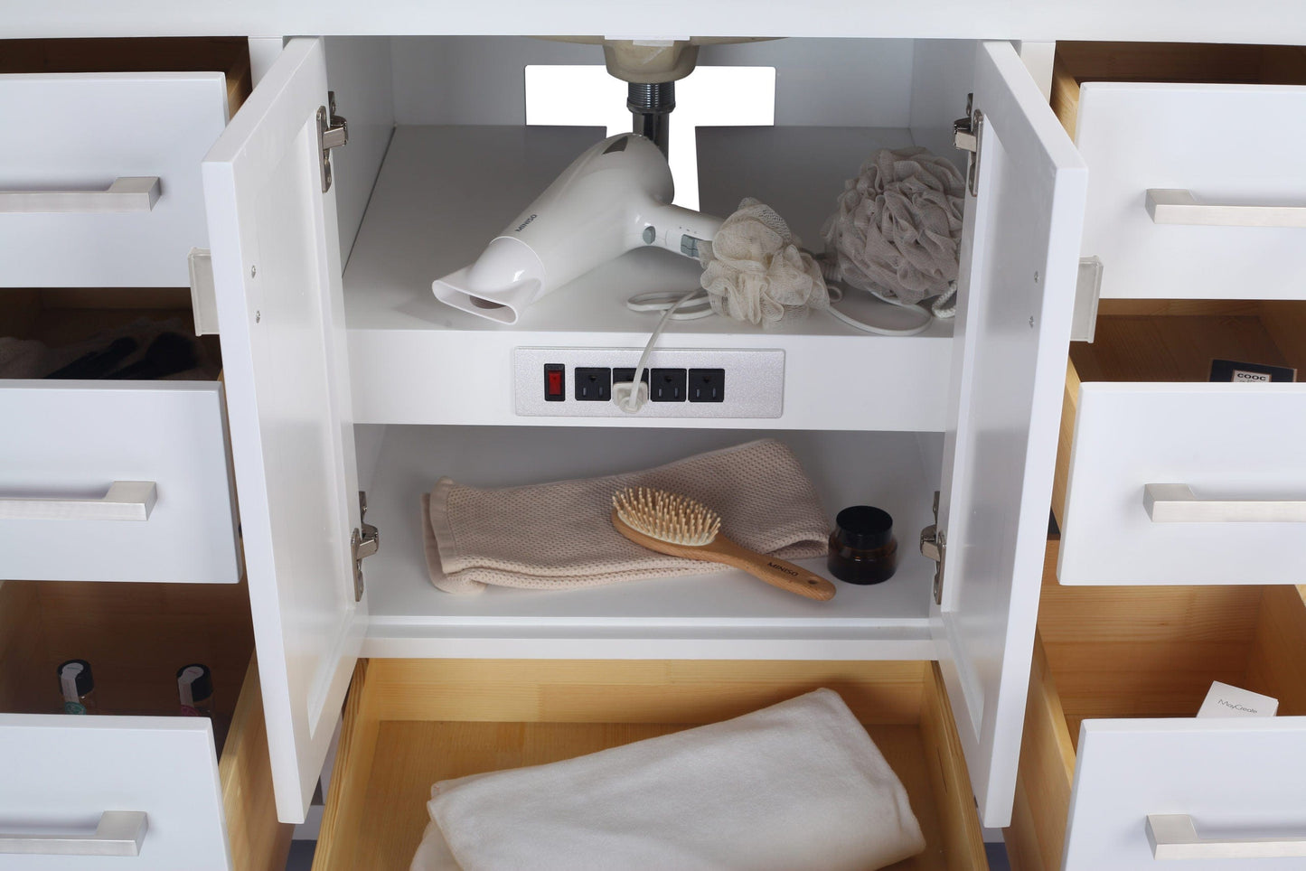 Laviva 313ANG-48W Laviva Wilson 48" White Bathroom Vanity Cabinet 313ANG-48W