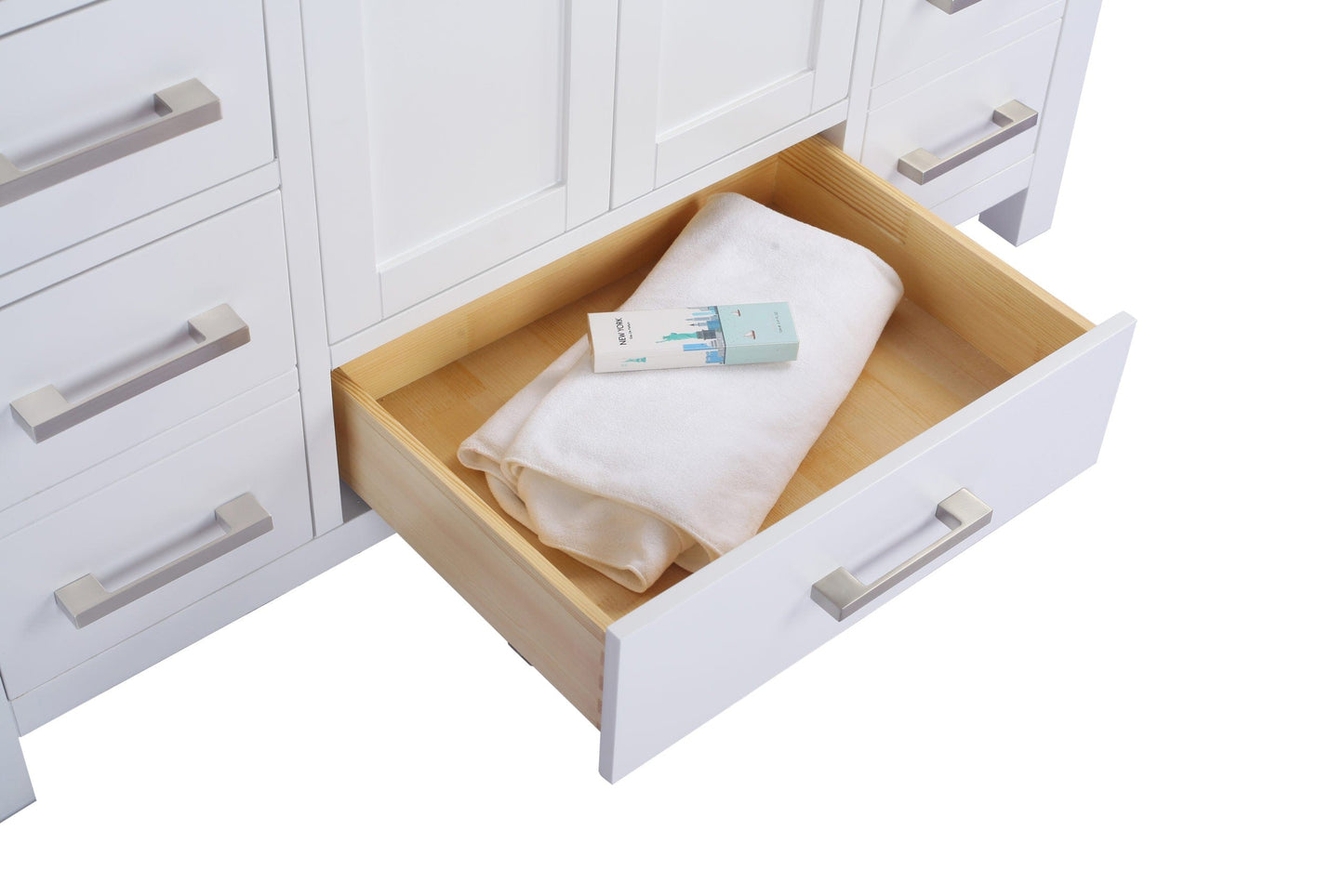 Laviva 313ANG-48W Laviva Wilson 48" White Bathroom Vanity Cabinet 313ANG-48W