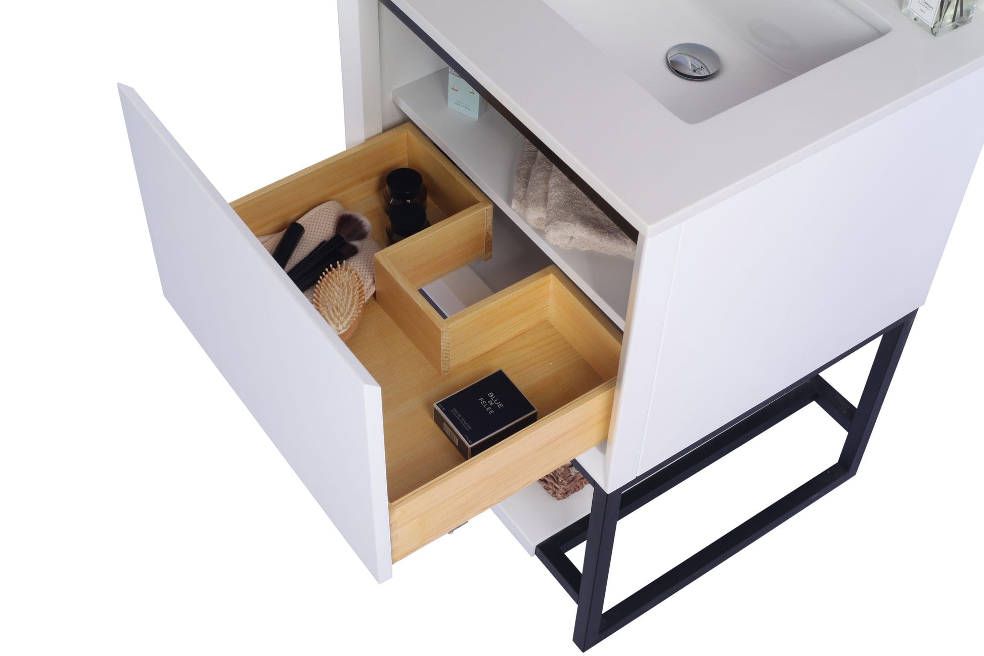 Laviva 313SMR-24W Laviva Alto 24" White Bathroom Vanity Cabinet 313SMR-24W