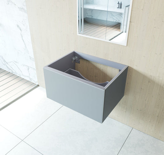 Laviva 313VTR-30FG Laviva Vitri 30" Fossil Gray Wall Hung Bathroom Vanity Cabinet 313VTR-30FG