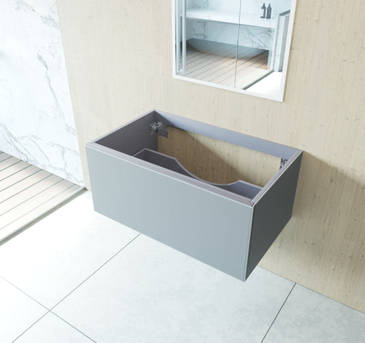 Laviva 313VTR-36FG Laviva Vitri 36" Fossil Gray Wall Hung Bathroom Vanity Cabinet 313VTR-36FG