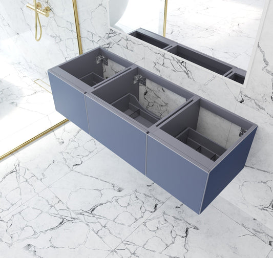 Laviva 313VTR-60CNB Laviva Vitri 60" Nautical Blue Single Sink Wall Hung Bathroom Vanity Cabinet 313VTR-60CNB