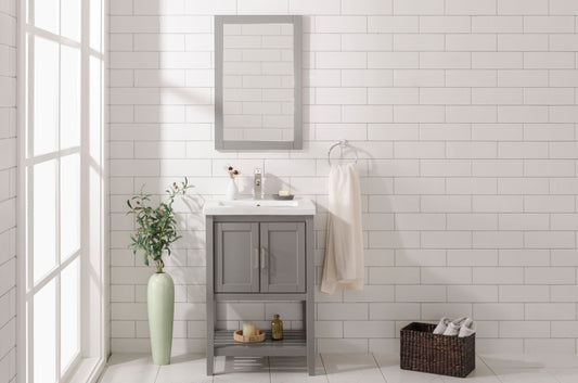 Legion Furniture WLF9024-G Legion Furniture WLF9024-G 24" KD Gray Sink Vanity