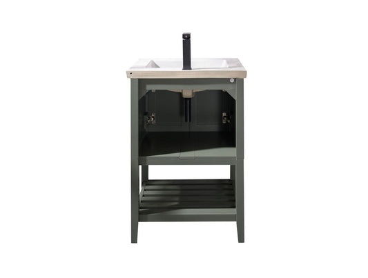 Legion Furniture WLF9024-PG Legion Furniture WLF9024-PG 24" KD Pewter Green Sink Vanity