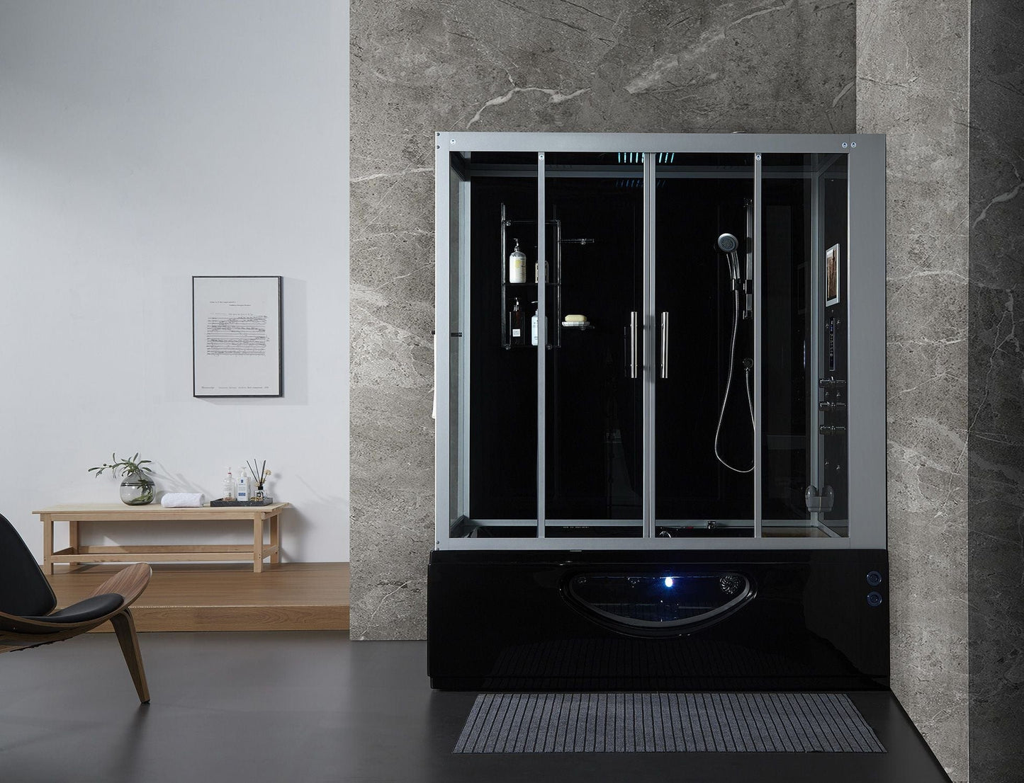 Maya Bath MB-106 Catania - Black - Right (106)