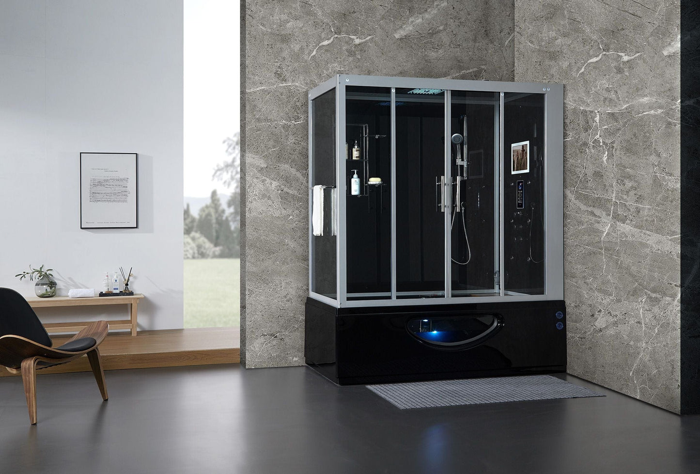 Maya Bath MB-106 Catania - Black - Right (106)